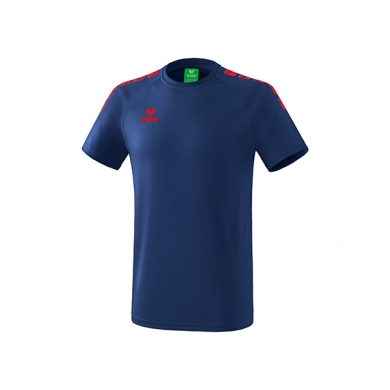 Erima Leisure Training T-shirt Essential 5C (Mixed Fabric) Navy Blue/Red Men